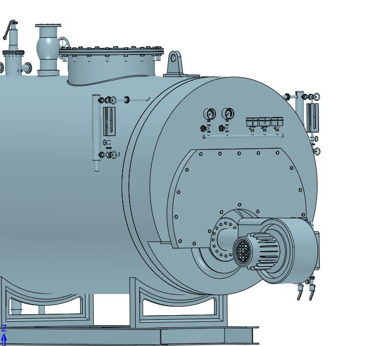 卧式燃油气蒸汽锅炉发生器设备