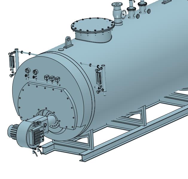 卧式燃油气蒸汽锅炉发生器设备