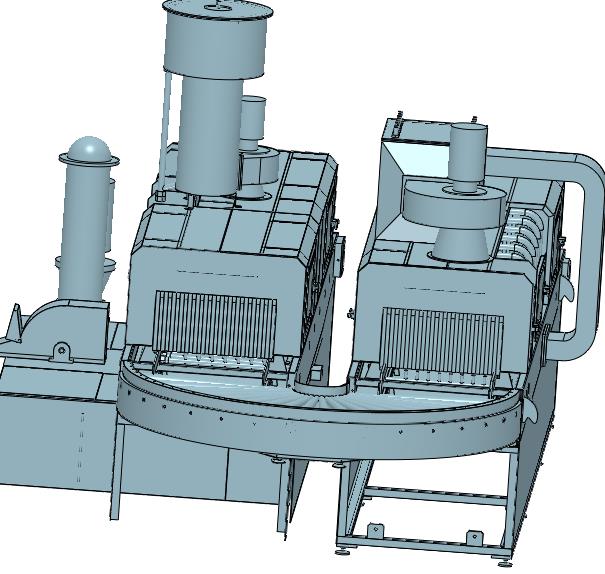 锈钢板冷轧板清洗喷淋吸水热风烤干流水线