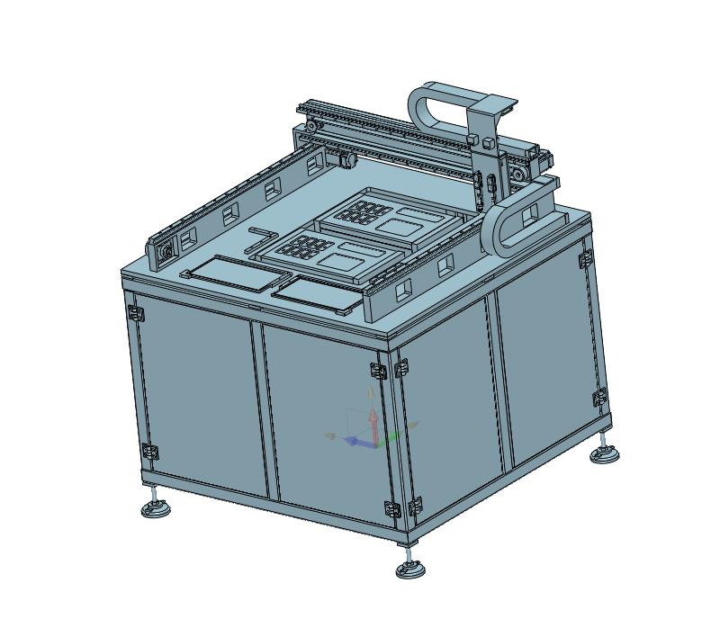 在线三轴机械手高速烧录芯片