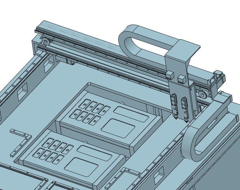 在线三轴机械手高速烧录芯片