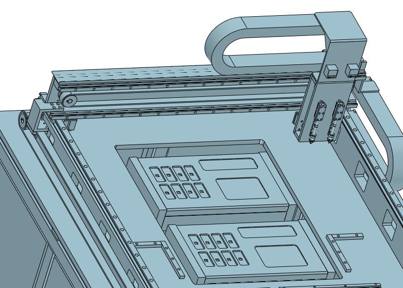 在线三轴机械手高速烧录芯片