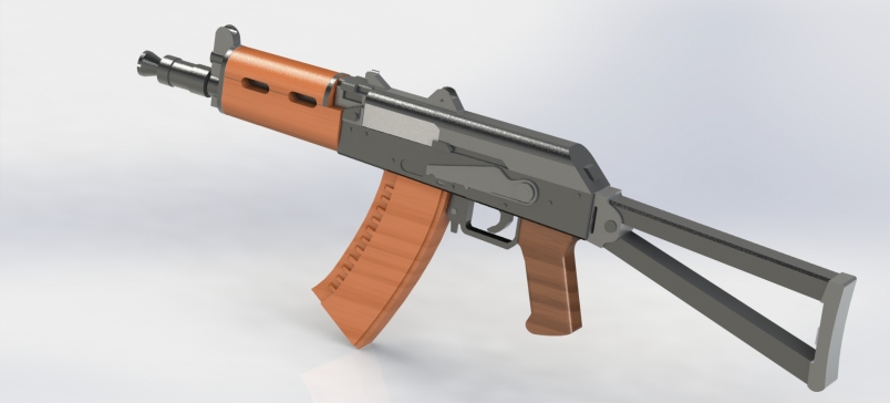 一种玩具枪模型aks-74u