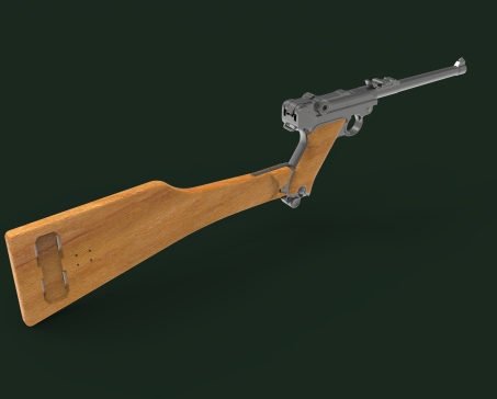 一种玩具枪模型-Luger P08