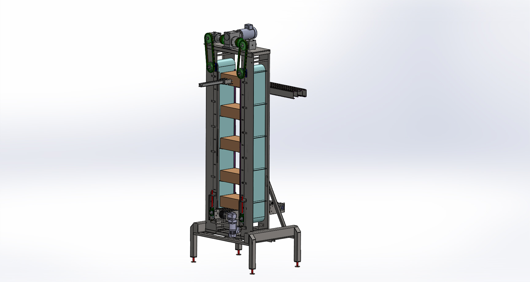 箱子电梯_SOLIDWORKS 2013_模型图纸下载 – 懒石网