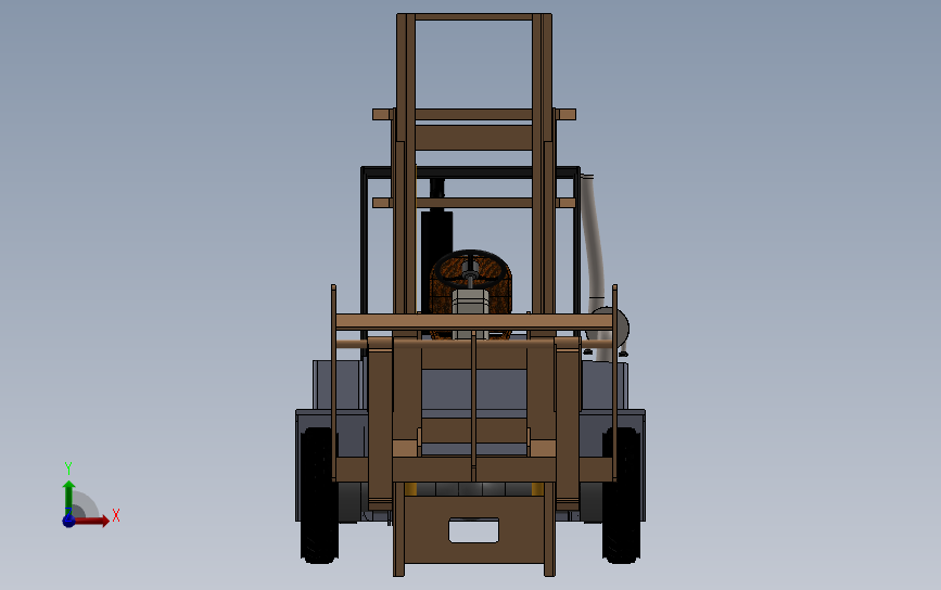 叉车 V1 正面视图
