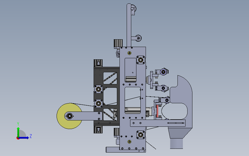 手镯半自动磨光机_SOLIDWORKS 2018_模型图纸下载 – 懒石网