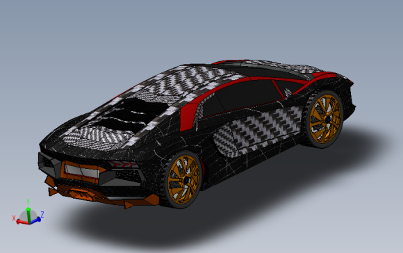兰博基尼 aventador 700-4 6.5L V12发动机