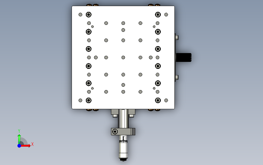 X-150-C线性轴承调整器 正面视图