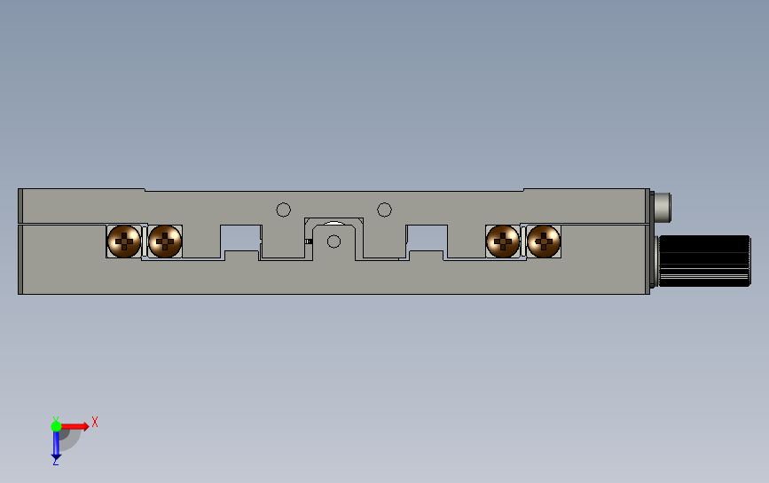 X-150-C线性轴承调整器 俯视图