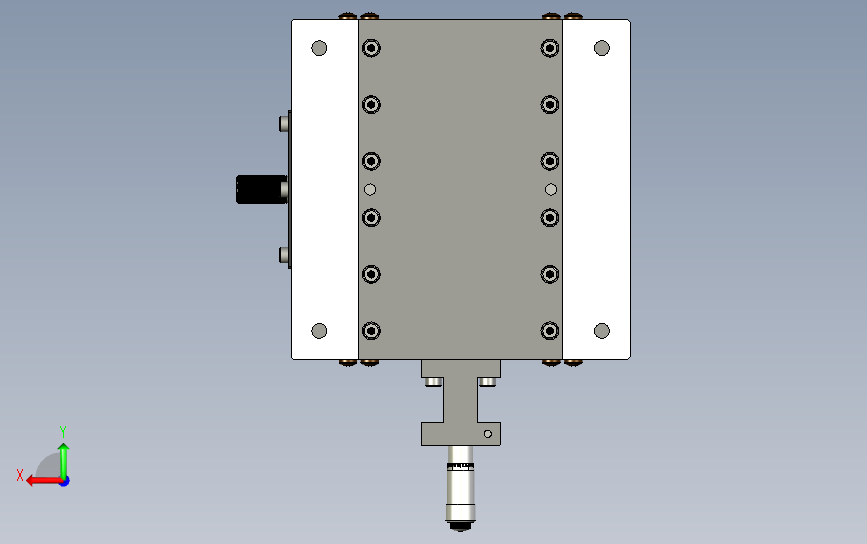 X-150-C线性轴承调整器 背面视图