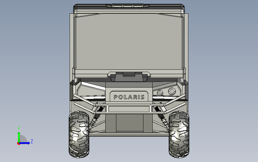 基于 6X6 ATV 的消防车 左侧视图
