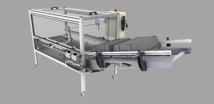 box washing machine盒子清洗机3D数模图纸 STP格式