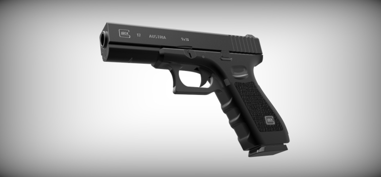 一种玩具枪模型（glock-17简化模型）