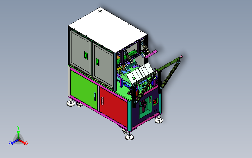纸片折纸设备3D图纸 step格式