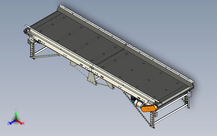 14ft Bbbc皮带输送机3d图纸 Step格式 Step 模型图纸下载 懒石网