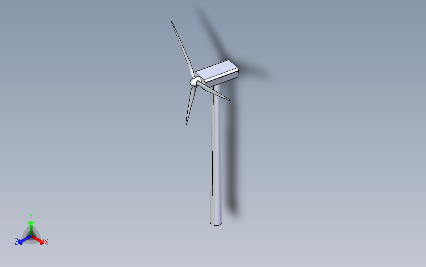 1000kW 简易风力涡轮机-28m翼长