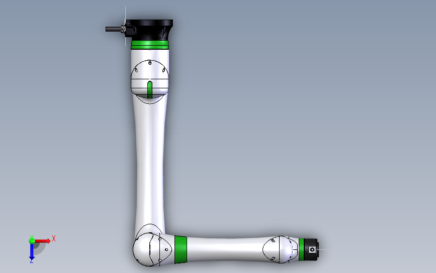 协作机器人 Fanuc CRX 10iAL 俯视图