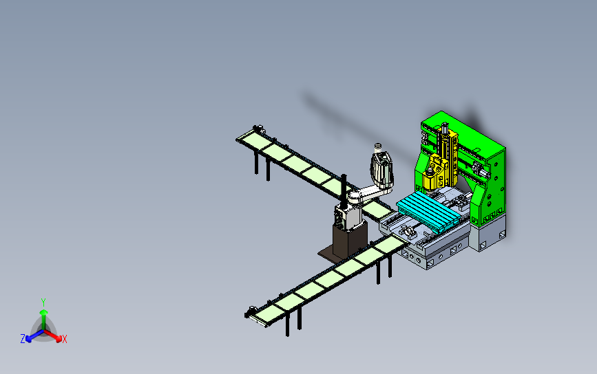 铣床机器人上下料设计