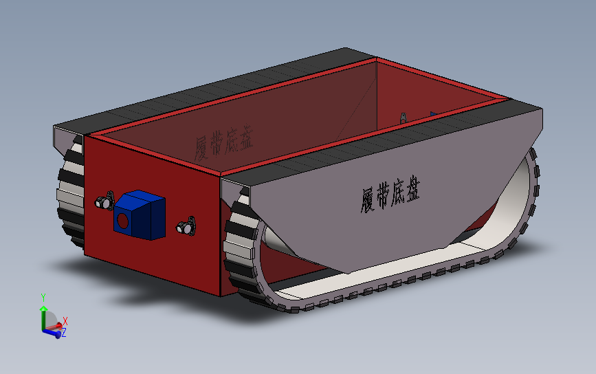 新型橡胶履带底盘运输车