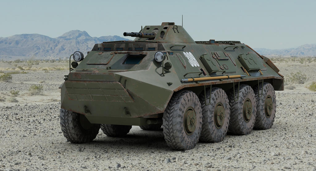 一种玩具步兵战车模型（BTR60）