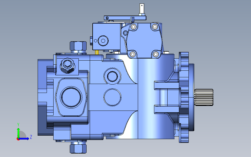 液压泵模型3D图