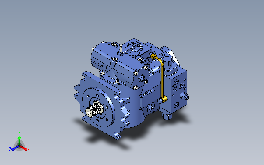 液压泵模型3D图