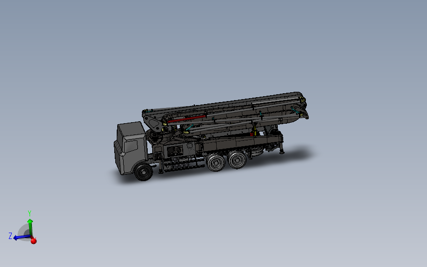 详细的47米泵车整车设计