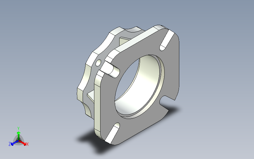 蜗轮蜗杆减速机040输出法兰OUTPUT FLANGE FA1 