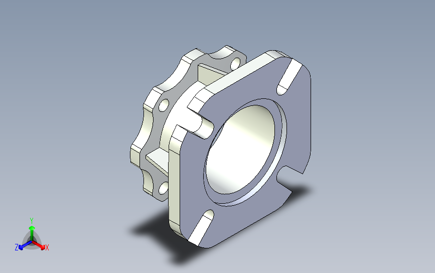 蜗轮蜗杆减速机050输出法兰OUTPUT FLANGE FA1