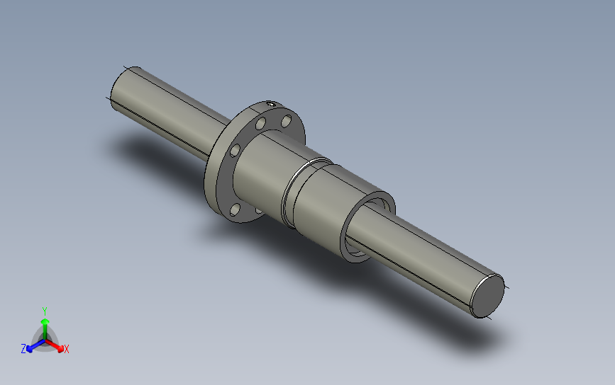 DKFZD3206-5滚珠丝杆3D模型