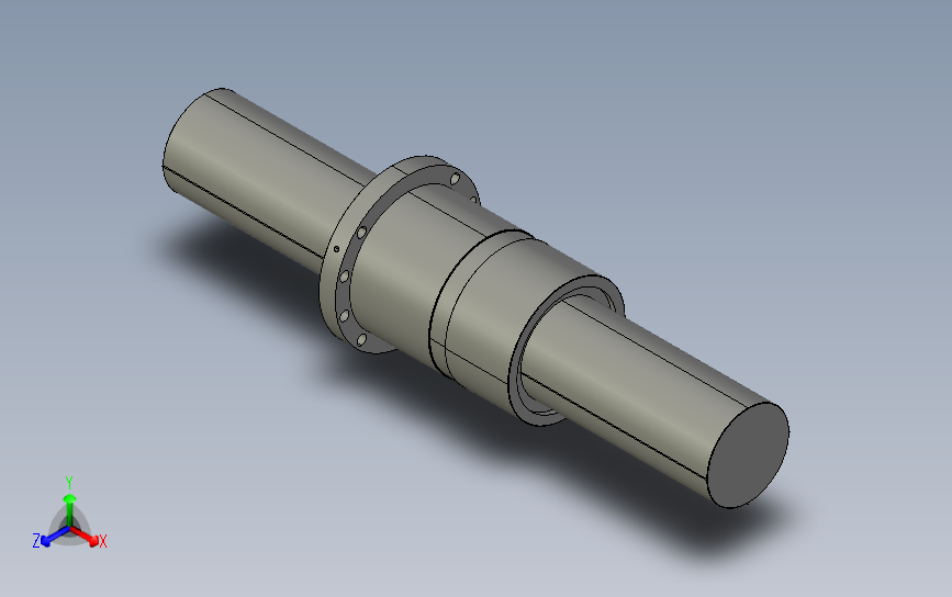 JFZD20032-5滚珠丝杆3D模型