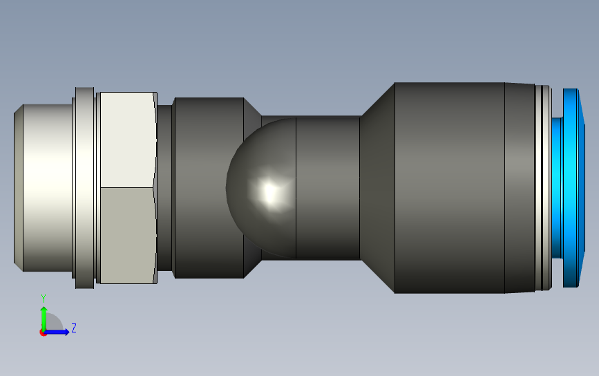 多款QSY-G-Y快插接头系列_STEP_模型图纸下载 – 懒石网