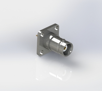 Amphenol 4 GHz BNC（螺纹BNC）同轴17.5mm 4孔法兰连接器（部件号：31-203-RTX）