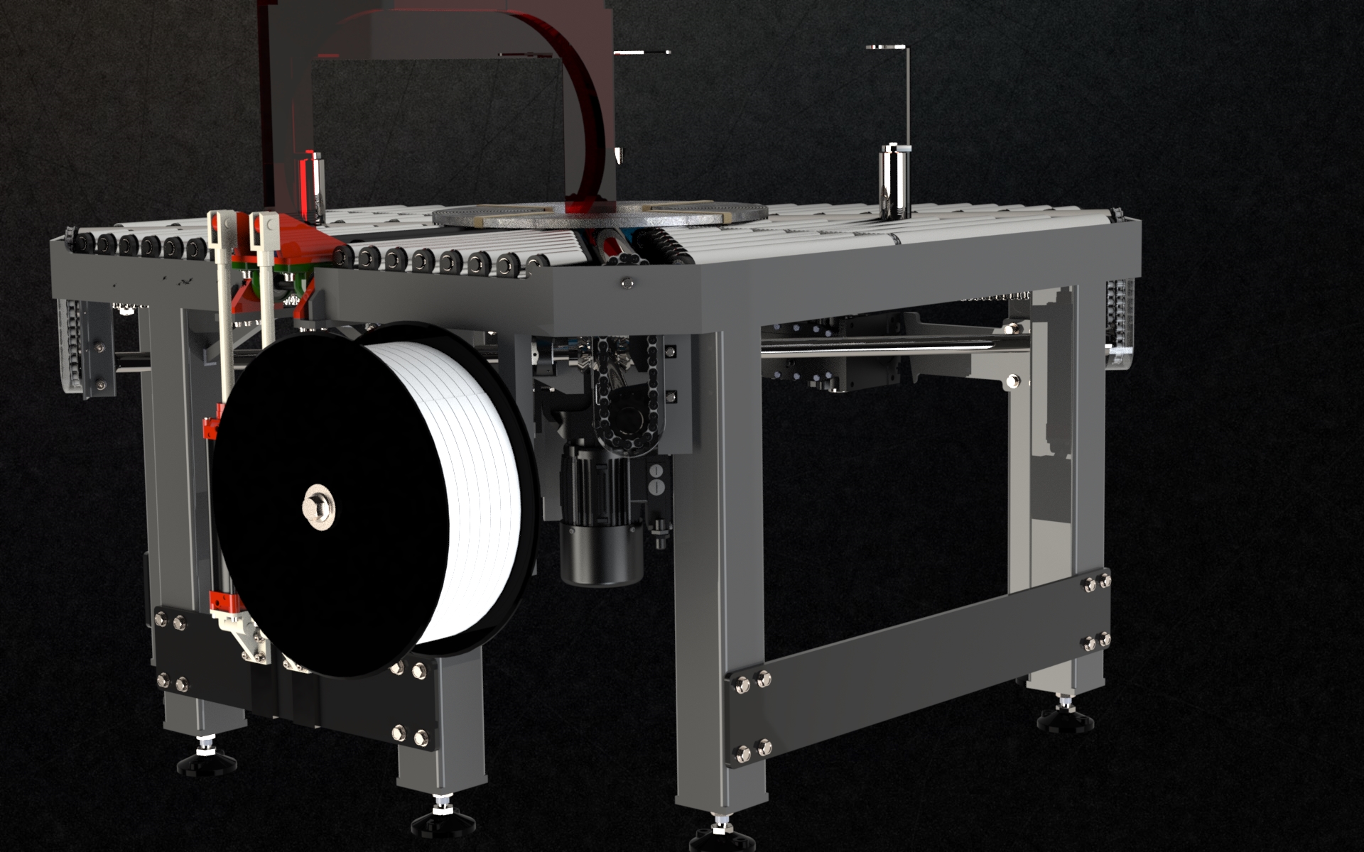 自动捆扎机-捆扎金属板卷