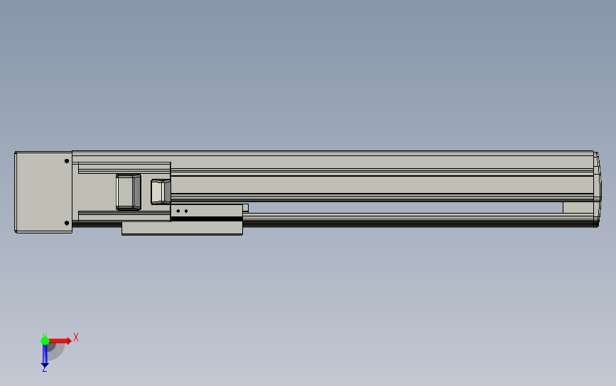 TRH12-L10-S300-C-P40直线模组 俯视图