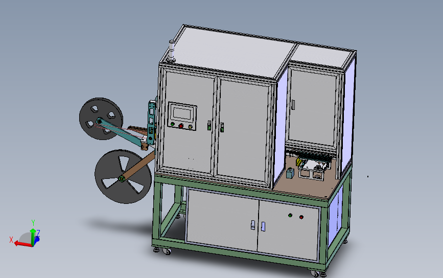 电感字符极性检测及包装设备