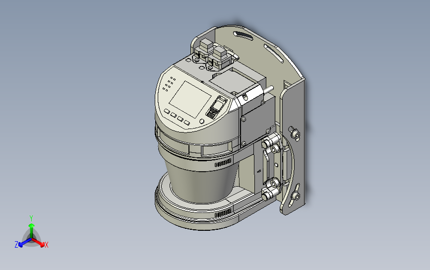 安全激光扫描仪SZ-VB02_V32N_X系列_STEP_模型图纸下载 – 懒石网