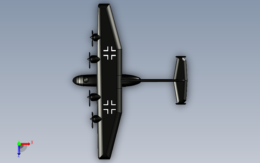 arado-ar-232_STEP_模型图纸下载 – 懒石网