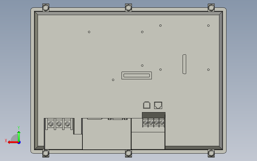 触摸屏HMIVT3-S_V10系列 背面视图