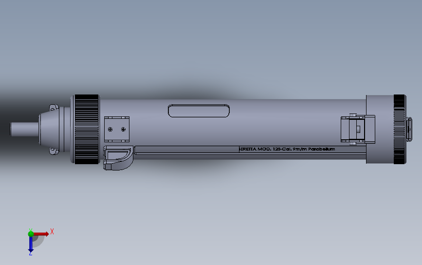 beretta-mp-12 俯视图