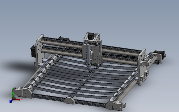 under 750等离子切割机结构3D图纸 Solidworks设计