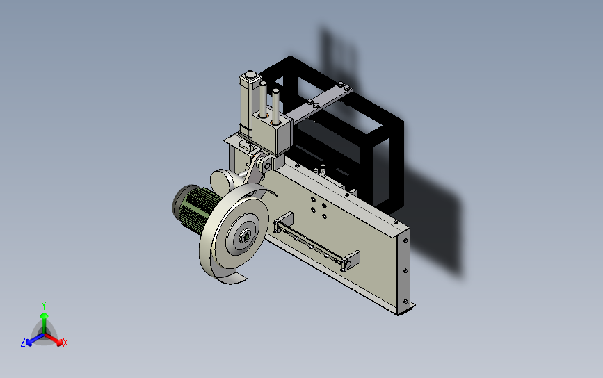 普通小型切割机床3D模型图纸 STP格式