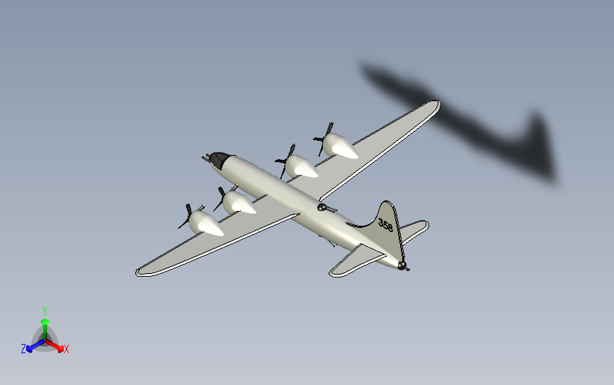 Consolidated-b-32-dominator_STEP _模型图纸下载 – 懒石网