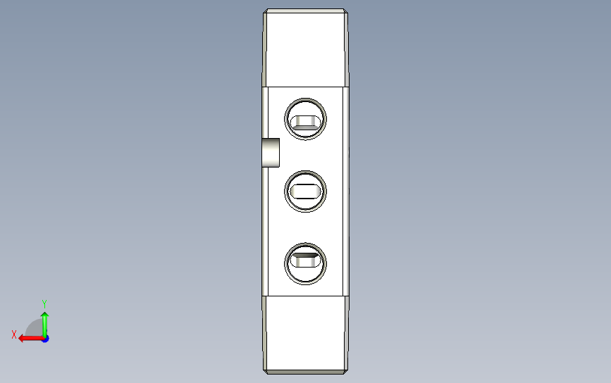 气动阀3D-PN-8202系列 背面视图
