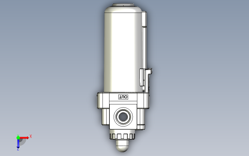 气立可给油器3D-NL-300-02-MG系列 俯视图
