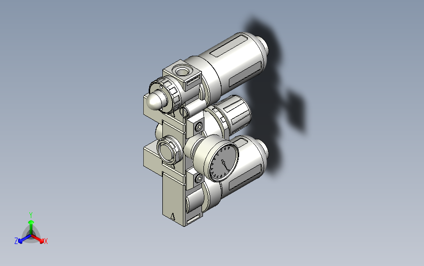 气源处理元件三点式组合3D-AC-200-H-BG系列
