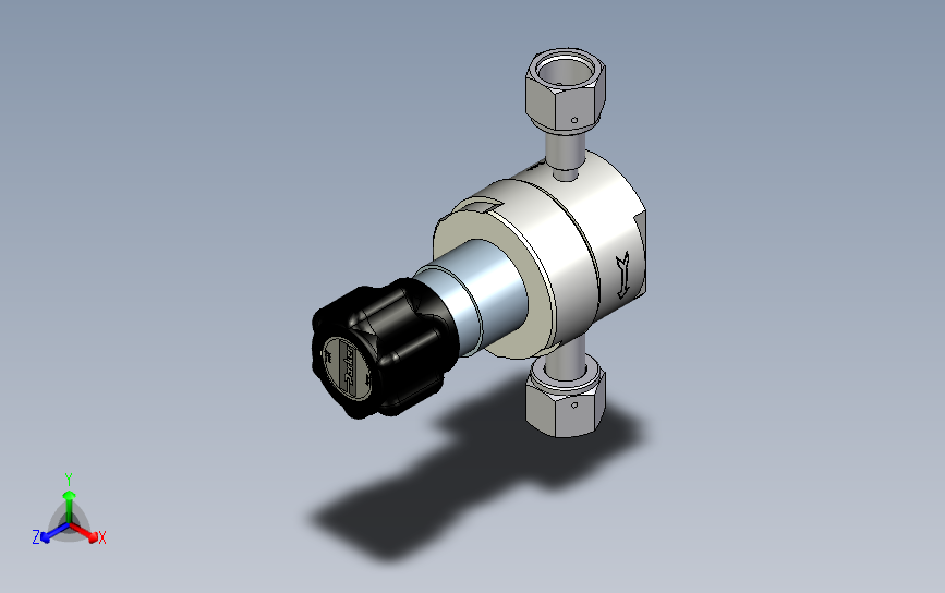 PARKER调节阀超高纯度调节器3D模型S