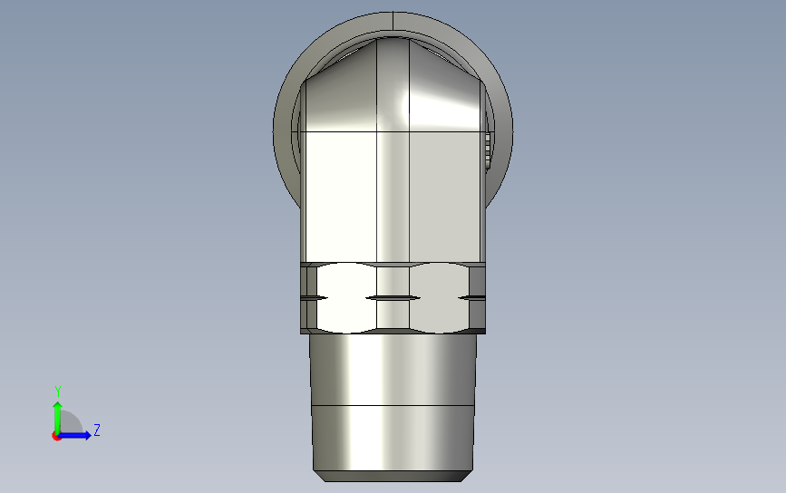 管接头螺纹169PLM-12M-4R系列 左侧视图