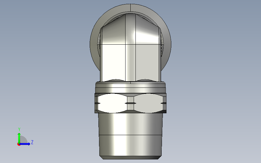 管接头螺纹169PLM-14M-6R系列 左侧视图